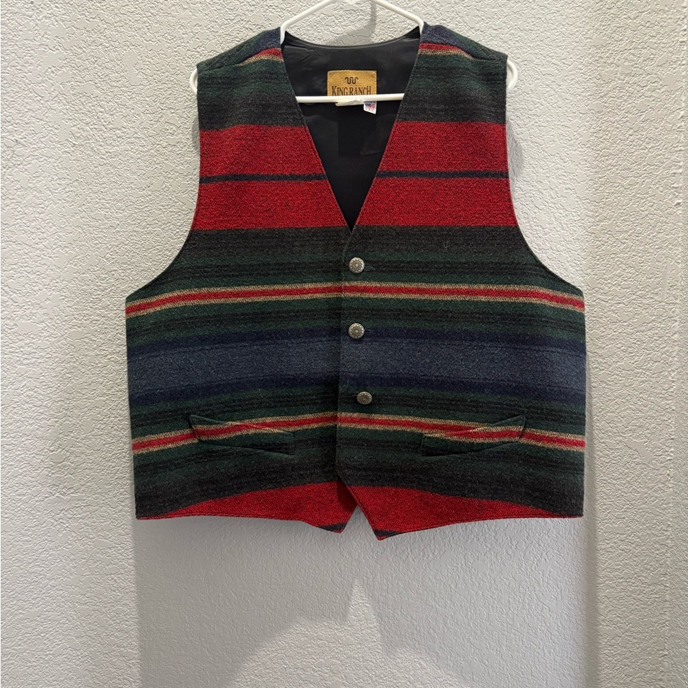 King Ranch Wool Blend Vest